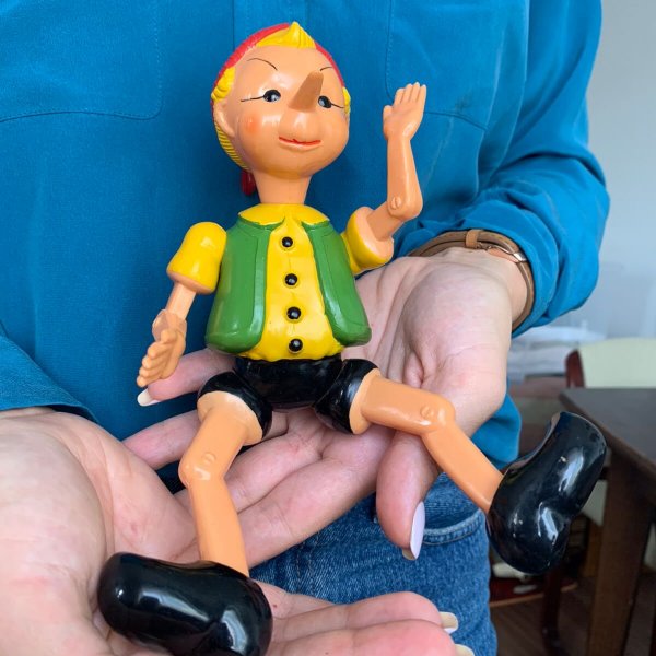 Jouet Ancien Soviétique – Articulée Pinocchio