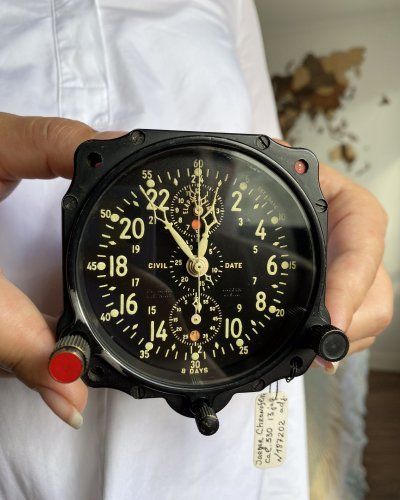 Horloge Bord Jaeger – Chronographe – Lend-Lease – 8 Jours