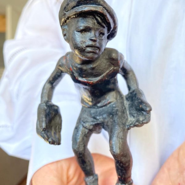 Gardien de Foot – Sculpture – Enfant – Fonte – URSS