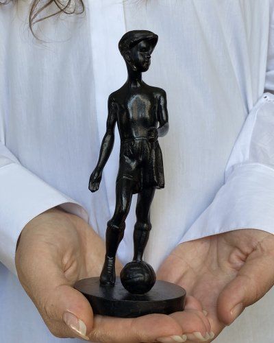 Joueur Football – Enfant – Sculpture Kasli URSS