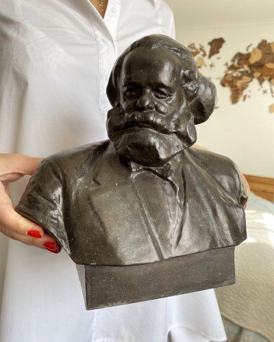 Sculpture Karl Marx – Communisme – 1961 – Karbel
