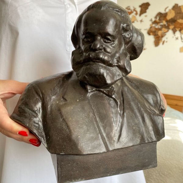 Sculpture Karl Marx – Communisme – 1961 – Karbel