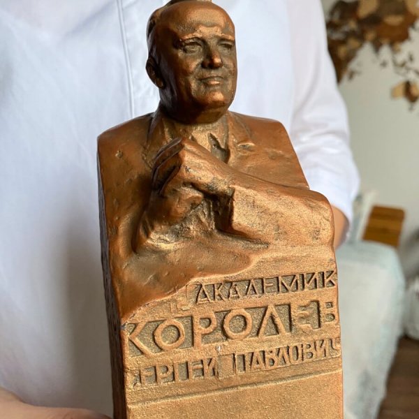 Buste Serguei Korolev – Programme Spatiale Soviétique – Résine