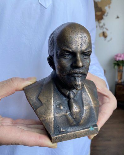 Bronze Lénine – Buste – Lourd – 3.5kg