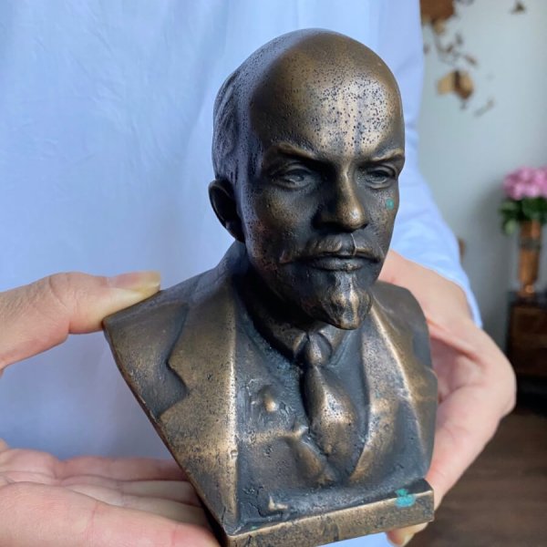 Bronze Lénine – Buste – Lourd – 3.5kg