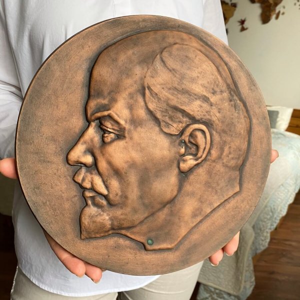 Bas Relief Lénine Bronze – Sculpteur Lerner