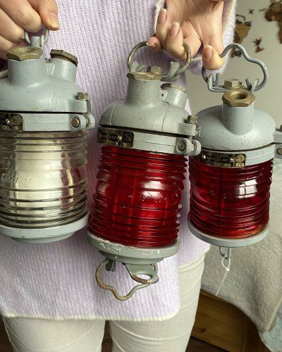 Trois Lampe Signalisation Marine Soviétique – Neuve