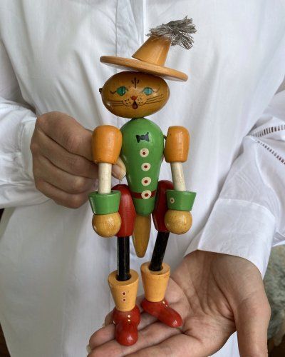 Jouet – Chat botté – Années 60 – Figurine Soviétique