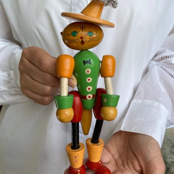 Jouet – Chat botté – Années 60 – Figurine Soviétique