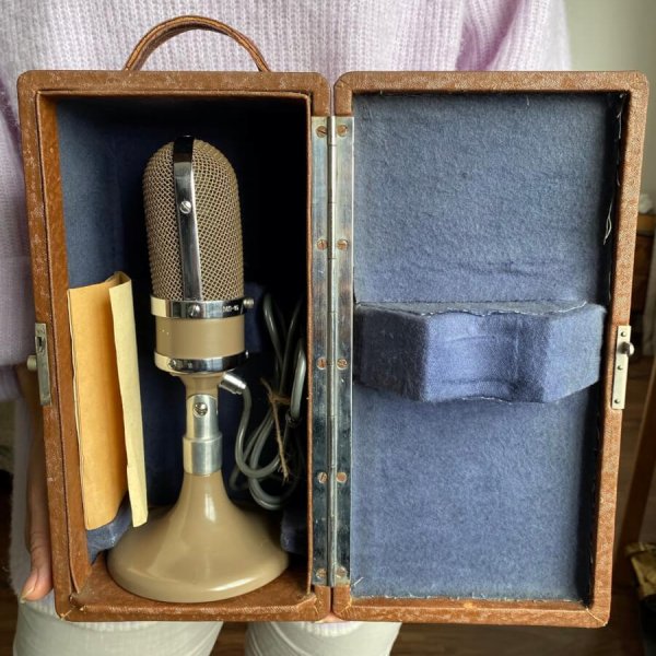 Microphone ML-16 Beige – 1961 -NOS – Documents – Boite