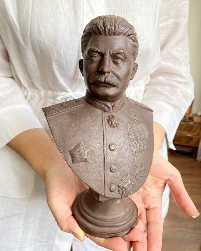 Buste Staline Fonte Kasli – 1946 – Expertise par Pierre Znamensky