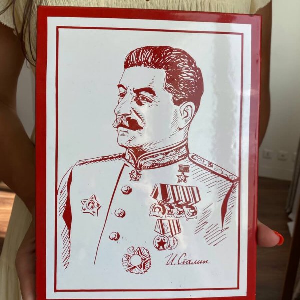Plaque Émaillée Joseph Staline – Années 50