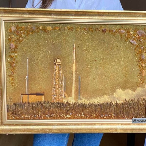 Tableau Ambre – Conquête Spatiale – Yuzhmash