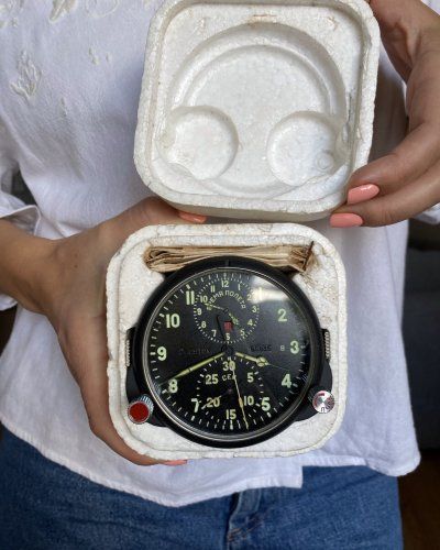 Horloge de Cockpit Soviétique – 1976 – Neuve – numéro 90935