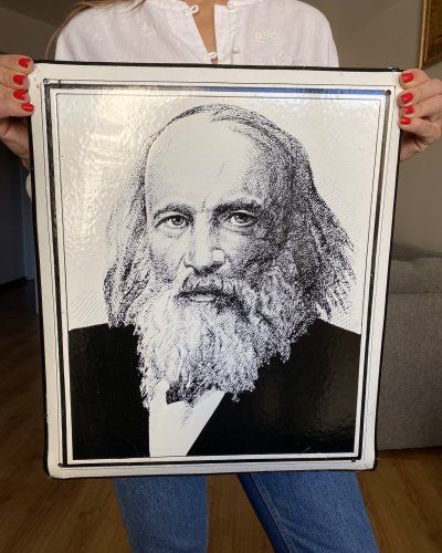 Grande Plaque Emaillée – D.I. Mendeleïev