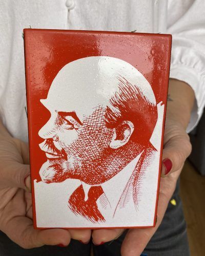 Plaque Emaillée Lénine – Portrait