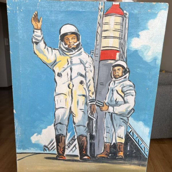 Peinture – Cosmonaute – Que devenir – Igor Ivanovich Pchelko
