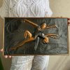 Plaque Décorative Soviétique – Métal – Danseurs - Cuivre