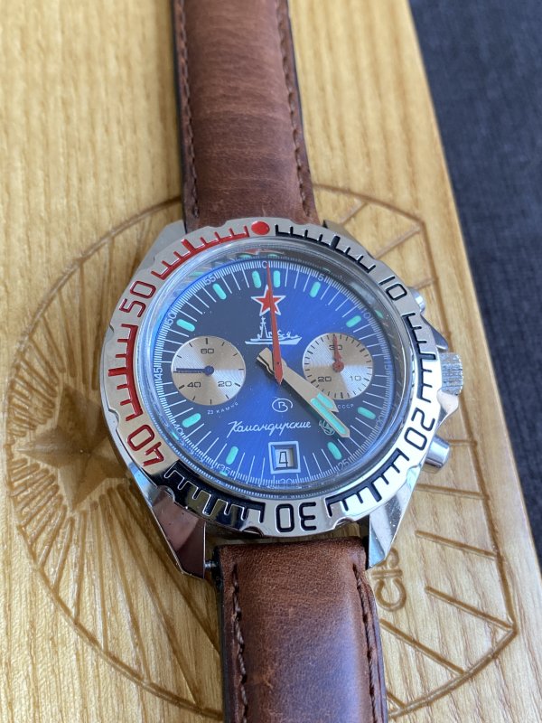 Montre Vostok Chronographe - 3133 - Marine - Komandirskie - Neuve – Image 6