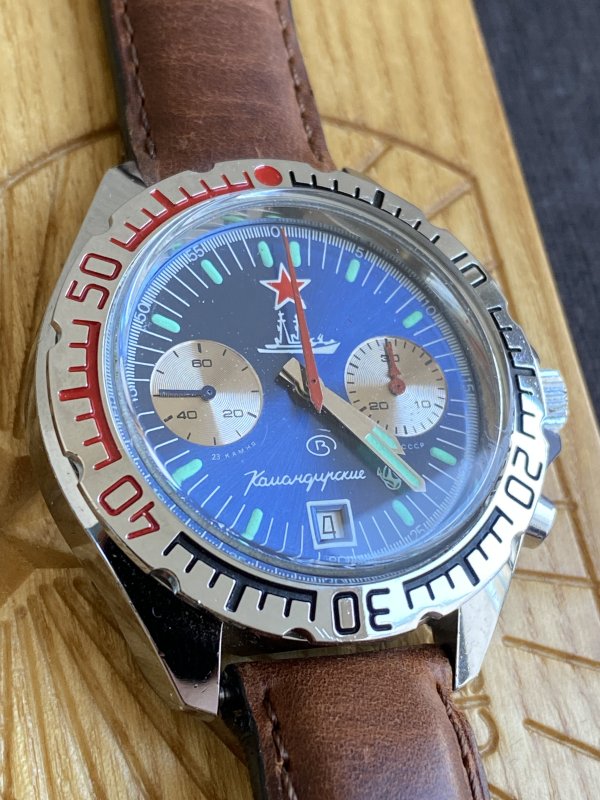 Montre Vostok Chronographe - 3133 - Marine - Komandirskie - Neuve – Image 5