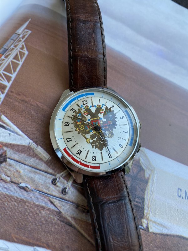 Montre Raketa 24 heures  - Aigle Bicéphale - Marin