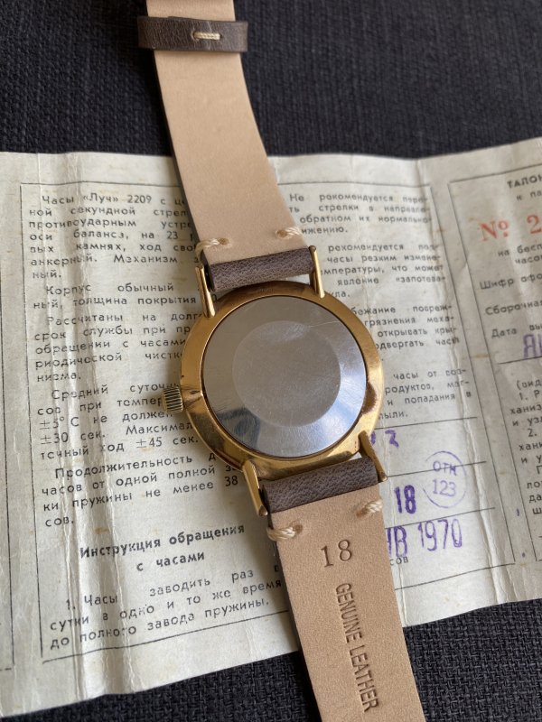 Montre Luch - Dress Watch - Boite Document - 1970 – Image 3