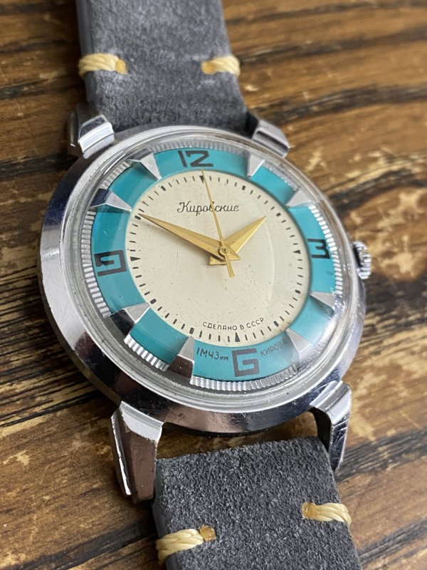 Montre Kirvoskie – Crabe – Turquoise – Années 50 – Image 2