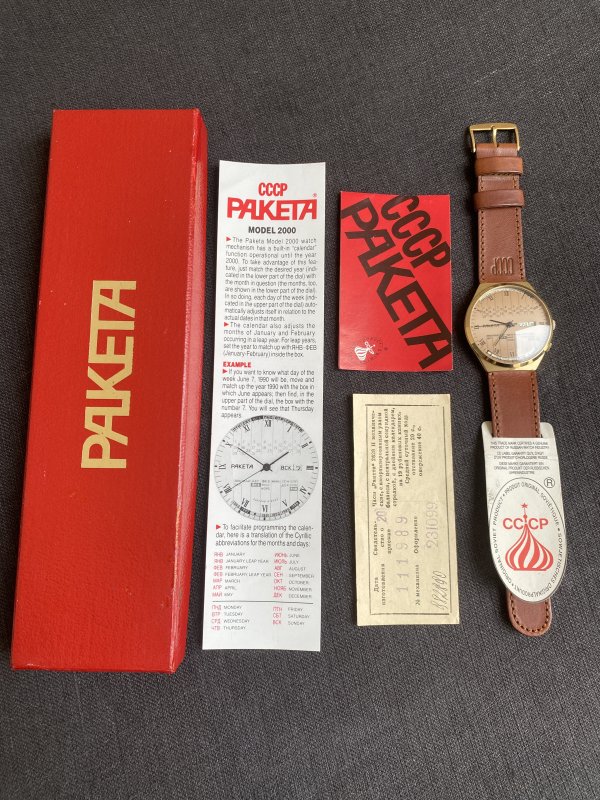 Montre Raketa -Calendrier Perpétuel – NOS – Novembre 1989