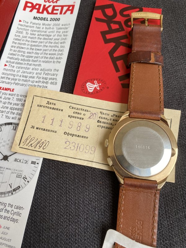 Montre Raketa -Calendrier Perpétuel – NOS – Novembre 1989 – Image 3