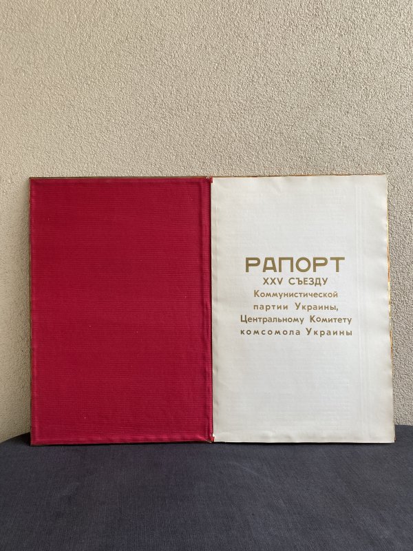 Rapport KPSS - Cuivre Embossé - Komsomol - 50X32 cm – Image 4