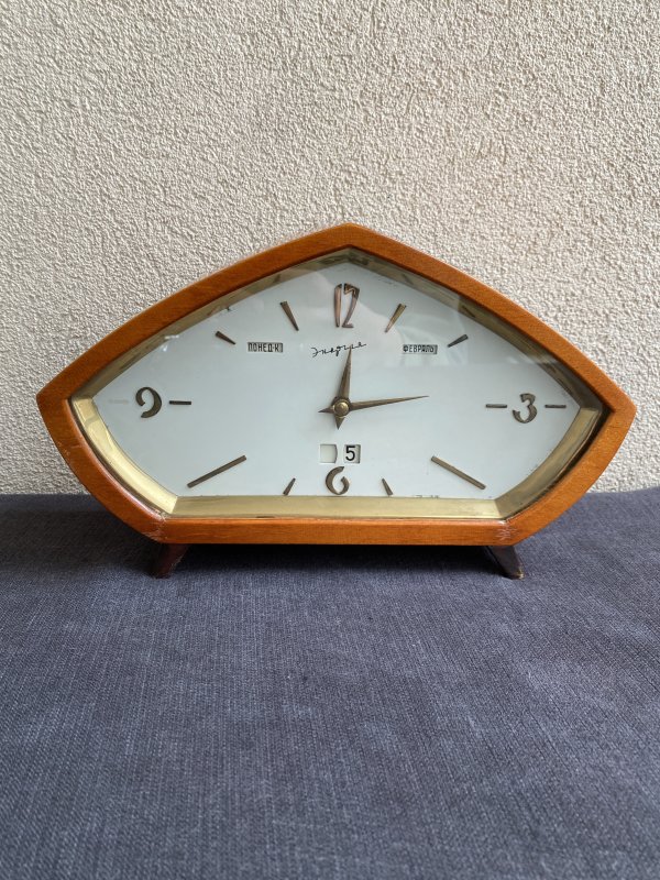 Horloge de Table – Mid Century – Energia – Trois Calendriers - 1964