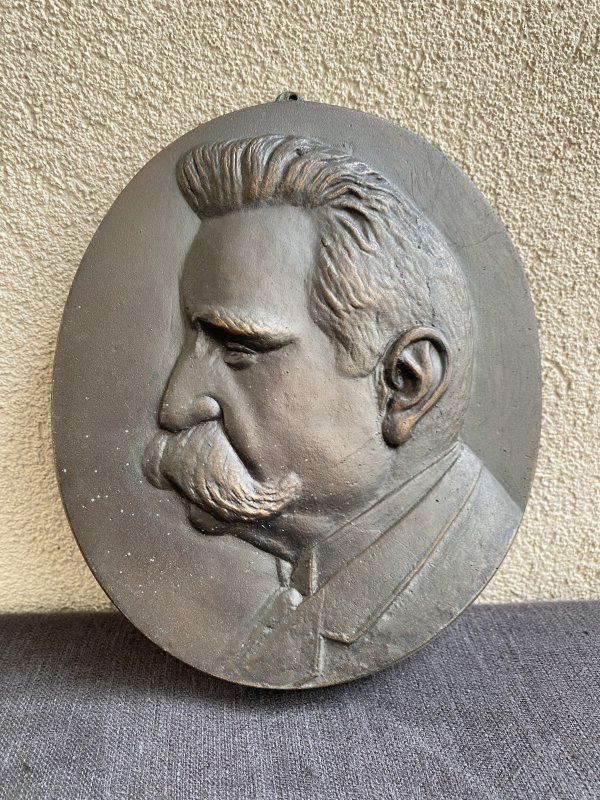 Bas Relief - Président Pologne - Józef Piłsudski