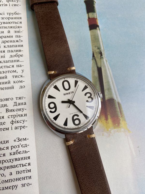 Montre Raketa Big Zéro – Blanche – Neuve