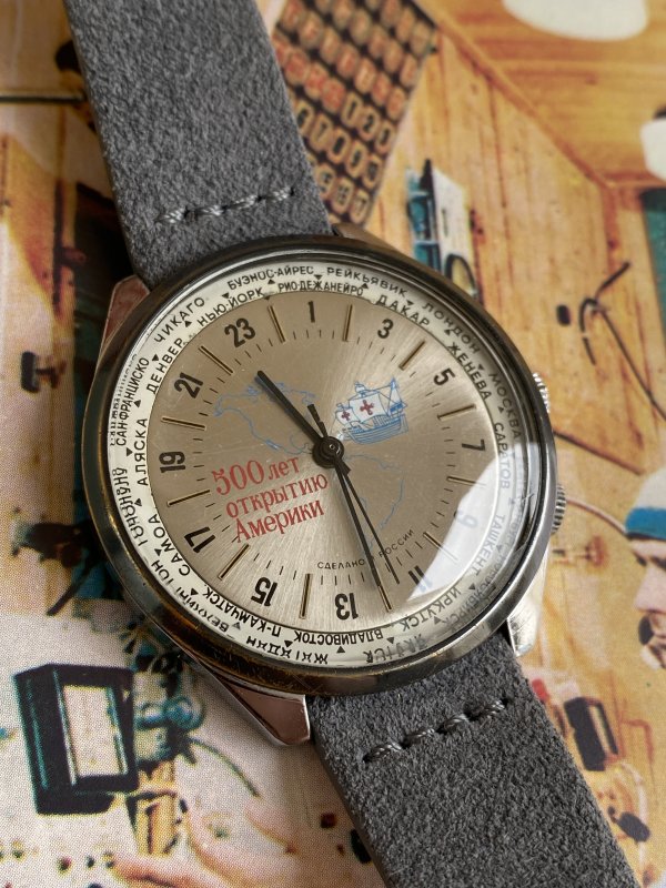 Raketa Worldtimer – 500 Ans Découverte Amérique – Image 2