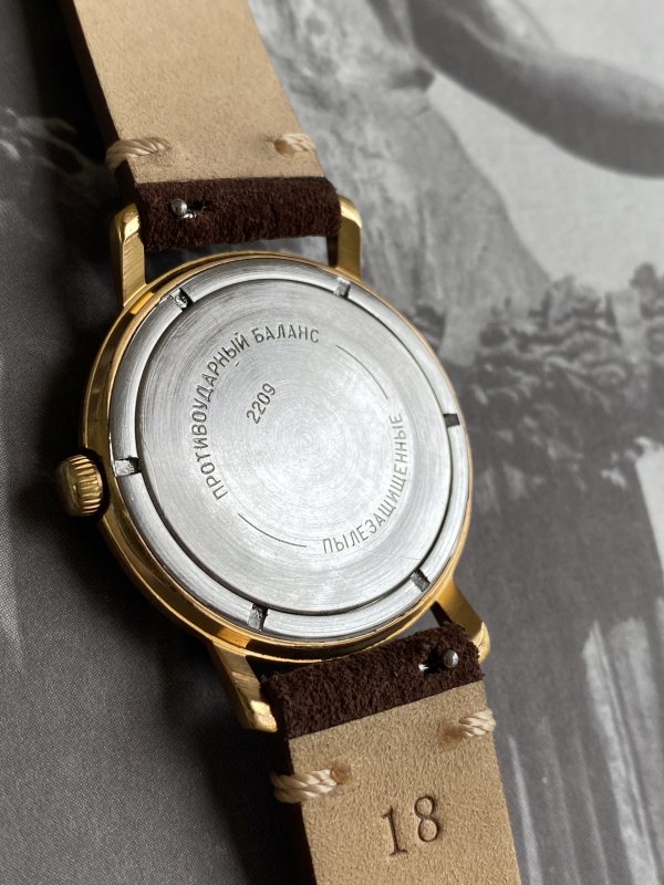 Montre Vostok – Eclair – Plaquée Or – Image 4