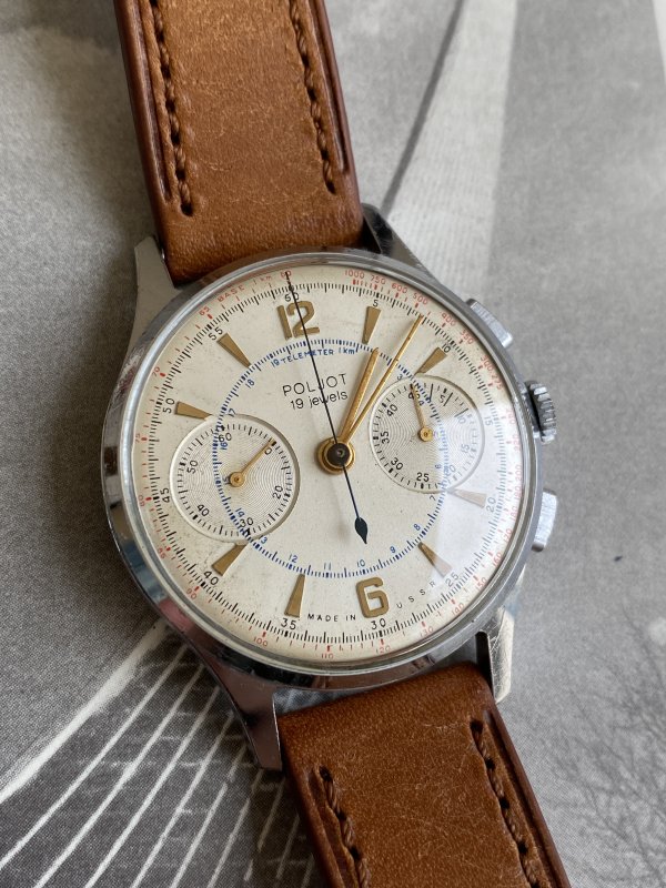 Montre Cosmonaute Strela 3017 – Poljot – Chronographe – Image 2