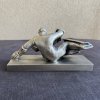 Sculpture Gardien Hockey - Aluminium – Image 2