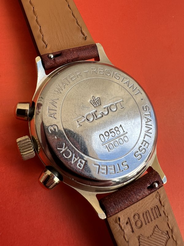 Montre Poljot Chronographe 3133 – Visite Gorbatchev Japon 1991 – Image 4