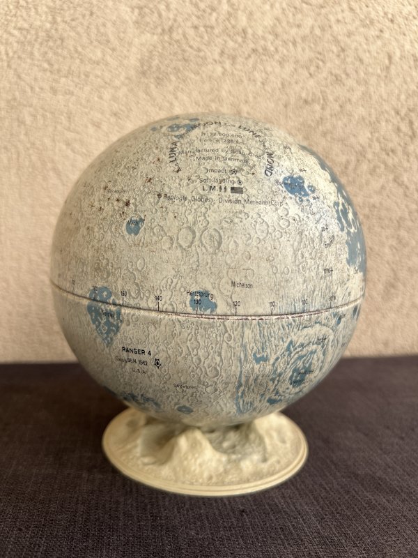 Globe Lunaire - Replogue Globes - Métal - 1969