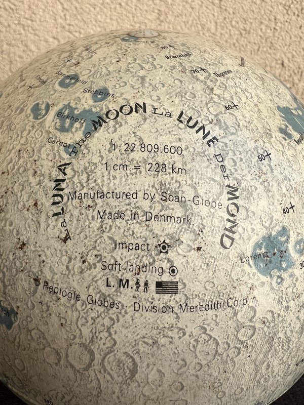 Globe Lunaire - Replogue Globes - Métal - 1969 – Image 2