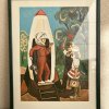 Linogravure Multicolore - Enfant Cosmonaute - 1986