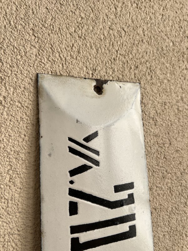 Rare Plaque Emaillée - 20 Ans Octobre - 1937 – Image 2