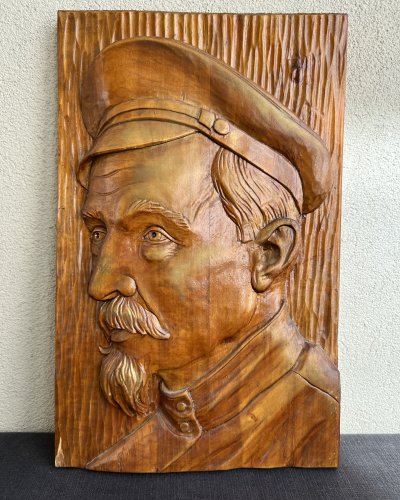 Portrait Bois Sculpté - Félix Dzerjinski
