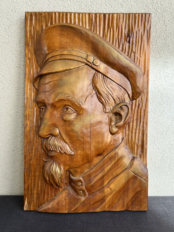 Portrait Bois Sculpté - Félix Dzerjinski