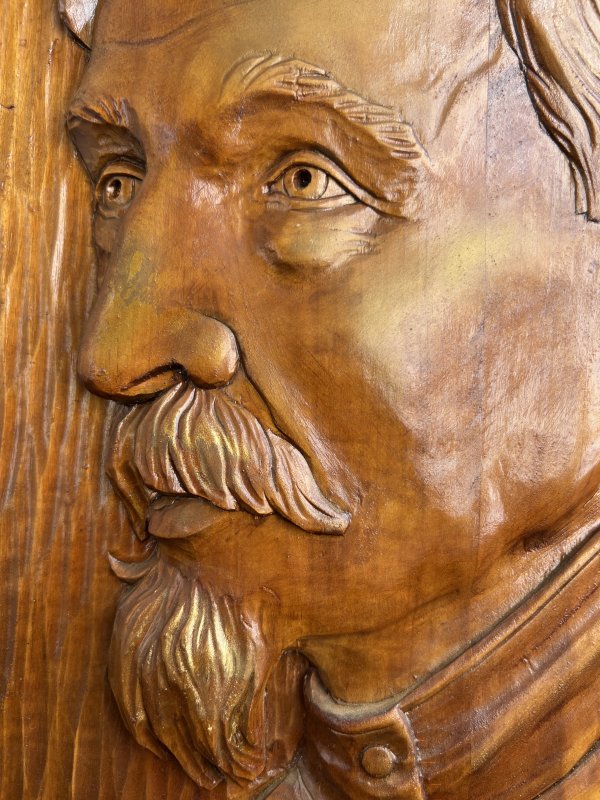 Portrait Bois Sculpté - Félix Dzerjinski – Image 2