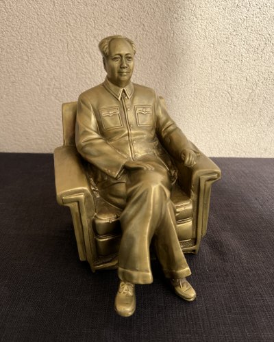 Sculpture Mao Zedong - Laiton