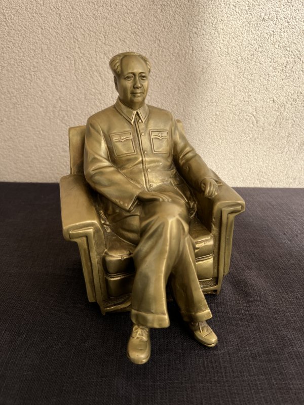 Sculpture Mao Zedong - Laiton