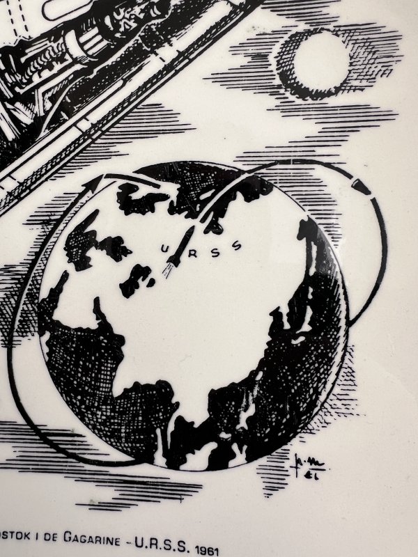 Assiette - Youri Gagarin - Gien - Faïence – Image 3