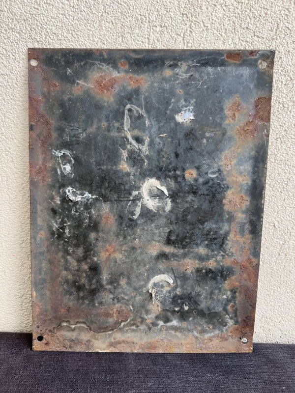 Plaque Émaillée Soviétique – Tête de Mort – Image 2