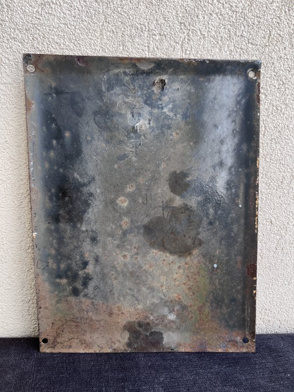 Plaque Émaillée Soviétique – Tête de Mort – Image 3